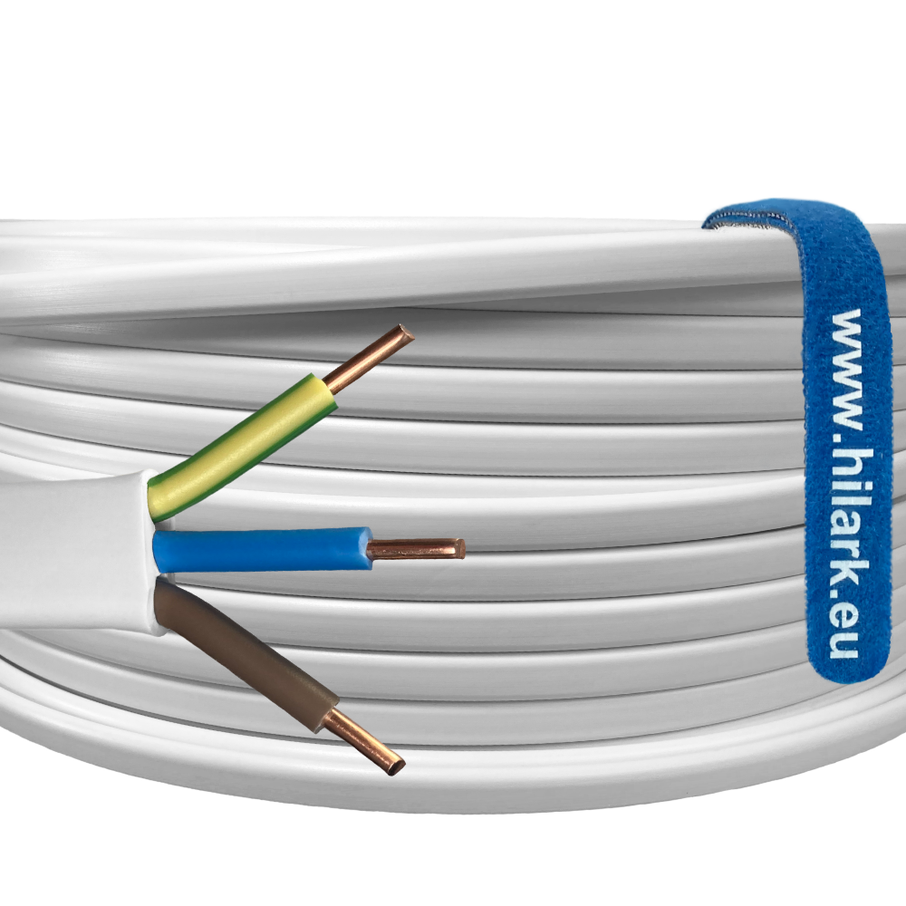 PRZEWÓD INSTALACYJNY PŁASKI kabel YDYp 3×2,5 mm2 450/750V 75m