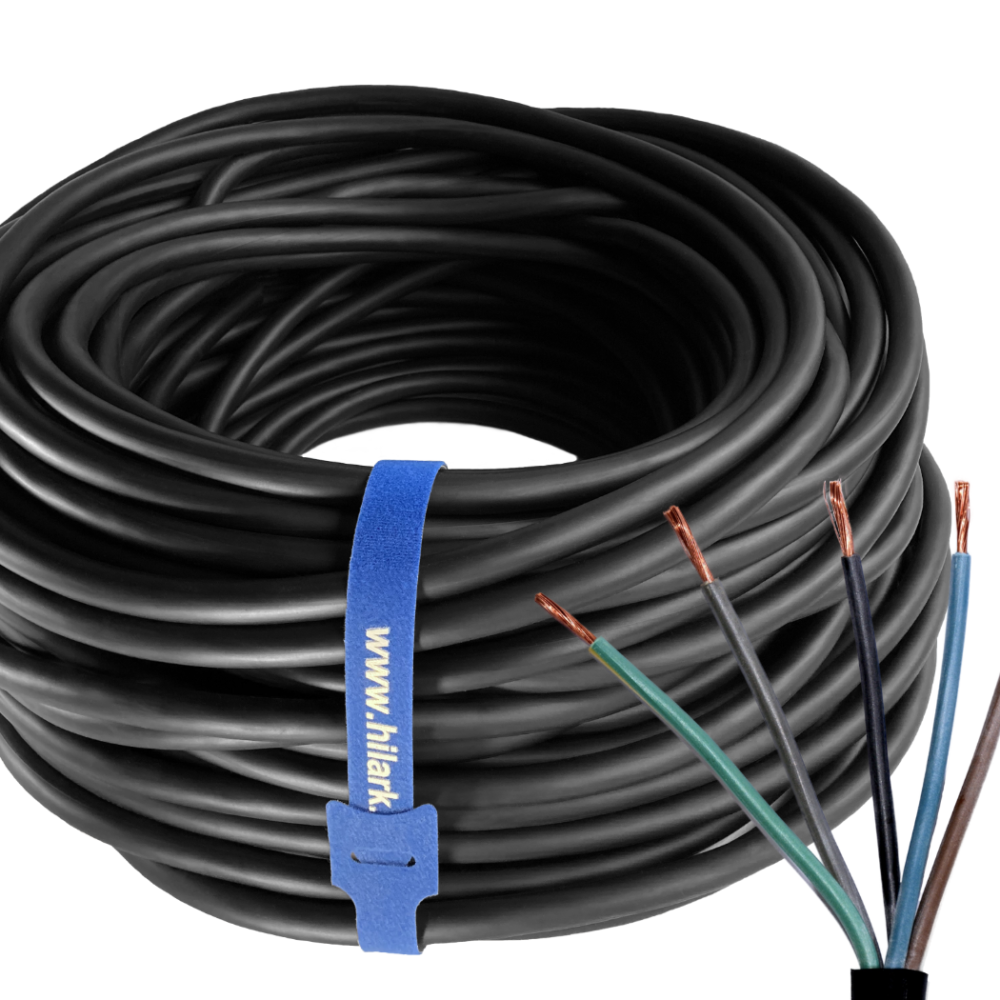 Kabel siłowy Przewód GUMOWY H05RR-F OW 5×2,5mm2 500V LINKA CU 50m