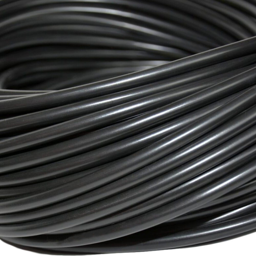 Przewód kabel H03VV-F OMY 4×0,5mm2 sygnałowy, instalacyjny czarny 75m