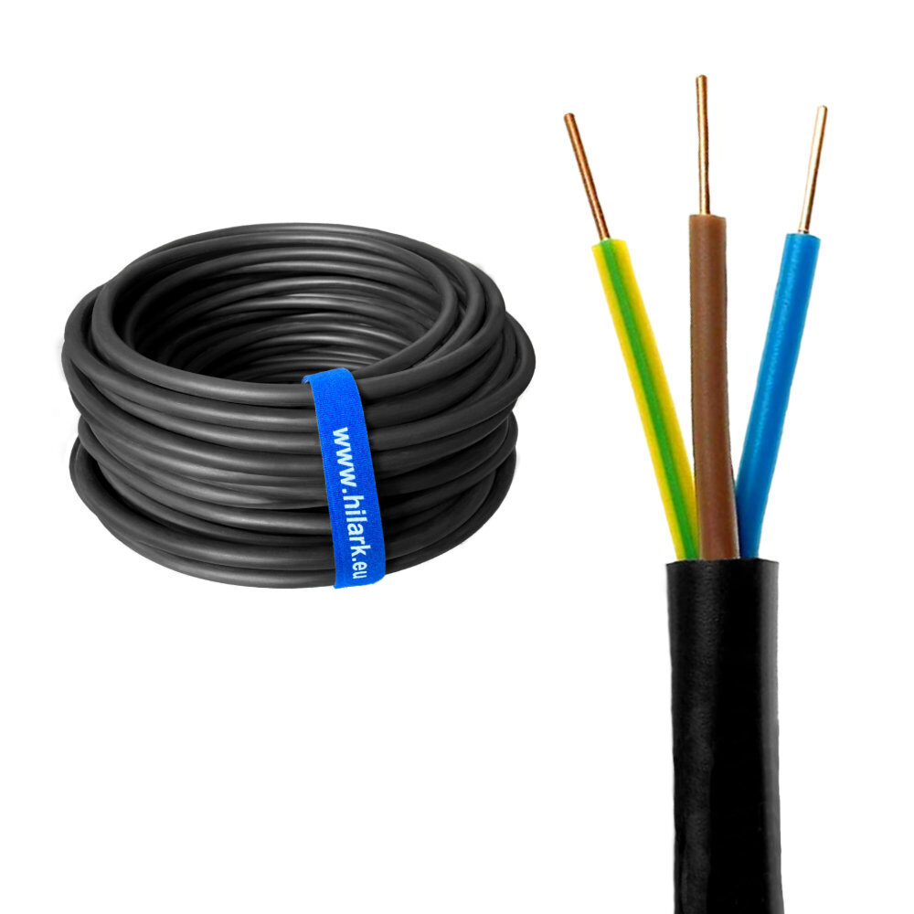 Kabel Przewód ziemny YKY żo 3×1,5mm² 0,6/1kV 150m