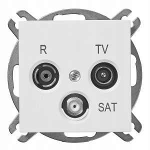 Gniazdo Rtv Biały Vestra ELEKTRO-PLAST 3853-10