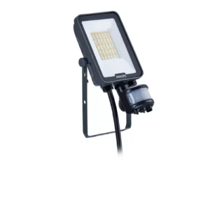 BVP167 Ciemnoszary Oprawa Naświetlacz LED 20W 3000/4000/6500K 2200/2400LM IP65 IK07 PSU SWB Mdu+pir