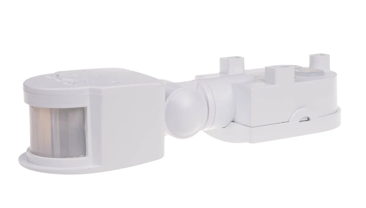 DR-05W Biały Czujnik Ruchu NT Ścienny 180ST 5-12M 10S-10MIN IP44 230V AC