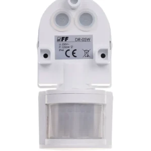 DR-05W Biały Czujnik Ruchu NT Ścienny 180ST 5-12M 10S-10MIN IP44 230V AC