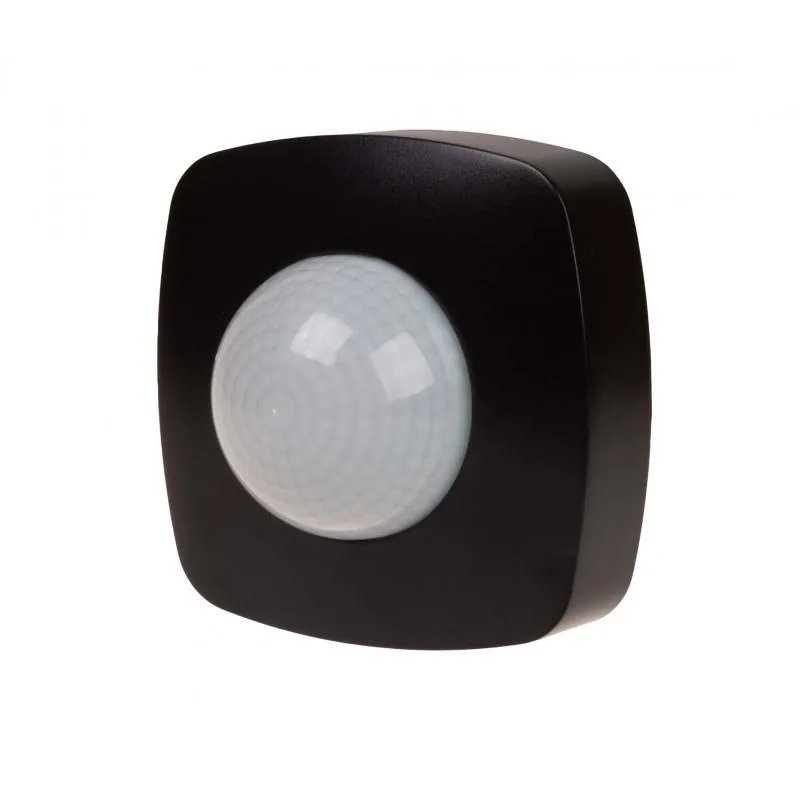 DR-09B Czujnik Ruchu PIR z Funkcją Obecności Sufitowy 360° 10A 230V Czarny