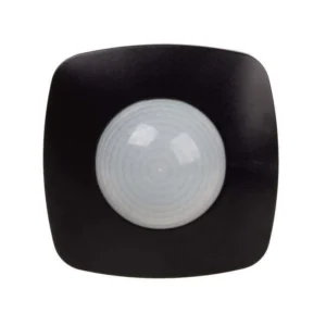 DR-09B-IP65 Czujnik Ruchu PIR z Funkcją Obecności IP-65 Sufitowy 360° 10A 230V Czarny