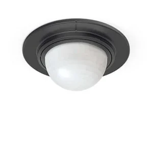 IS 360-1 DE Czarny Czujnik Ruchu PT 360ST 4M 8S-35MIN IP54 1000W 230V AC