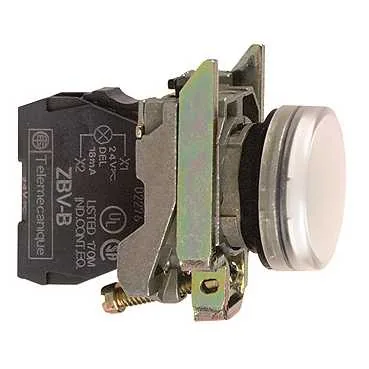 Schneider Electric Harmony XB4 Lampka Sygnalizacyjna z Białą LED 24V, XB4BVB1