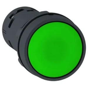 Schneider Electric Harmony XB7 Przycisk Płaski Zielony z Samoczynnym Powrotem bez Oznaczenia, XB7NA31