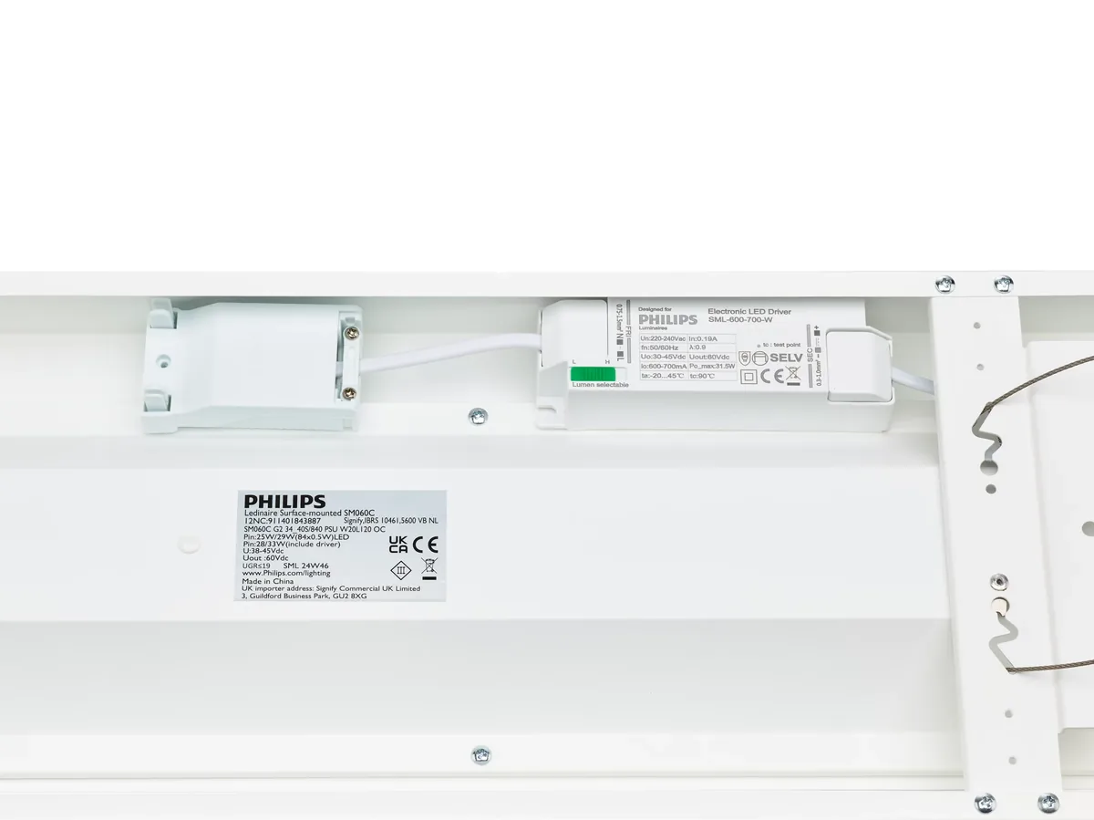 SM060C Biały Oprawa Panel LED NT 33W NW 4000K 3300LM/4000LM IP20 110ST 1200X200 Stal/akryl