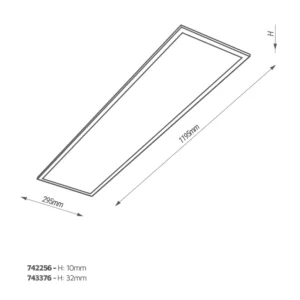 Vico 120 Oprawa Panel LED PT 36W 230V 840 NW 4000K 4000LM 1200X300 IP20 PF 0.95 120ST