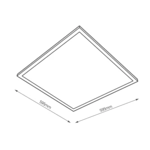 Vico LED Oprawa Panel LED PT 34W 230V 830 WW 3000K 4080LM 600X600 IP20 120ST Stal Pmma Biały