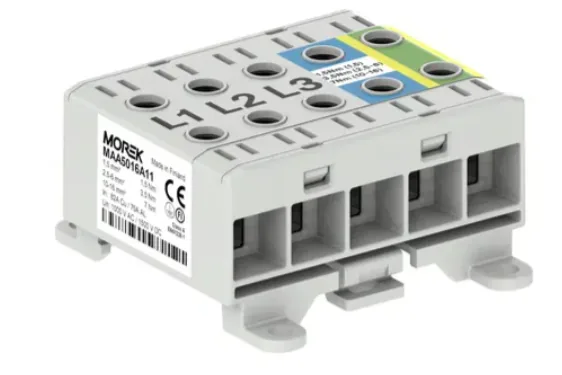 Złączka OTL16-5X Szary,niebieski, Żó/ziel 5X1XAL/CU 1,5-16 MM2 1500V Zacisk Uniwersalny