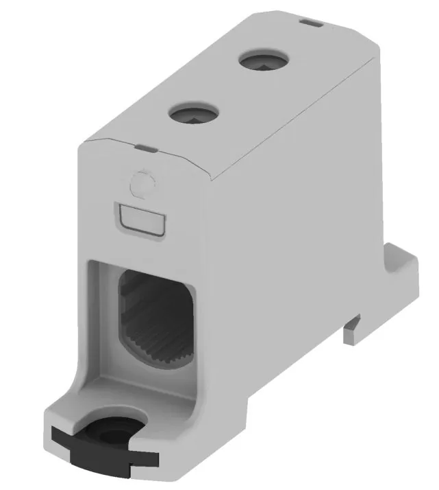 Złączka Szynowa Przelotowa 1X Al/cu 6.0-95.0MM2 1000V AC/1500V DC Zacisk Uniwersalny Szary