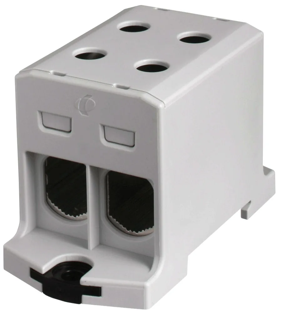 Złączka Szynowa Przelotowa 2X Al/cu 6.0-95.0MM2 1000V AC/1500V DC Zacisk Uniwersalny Szary